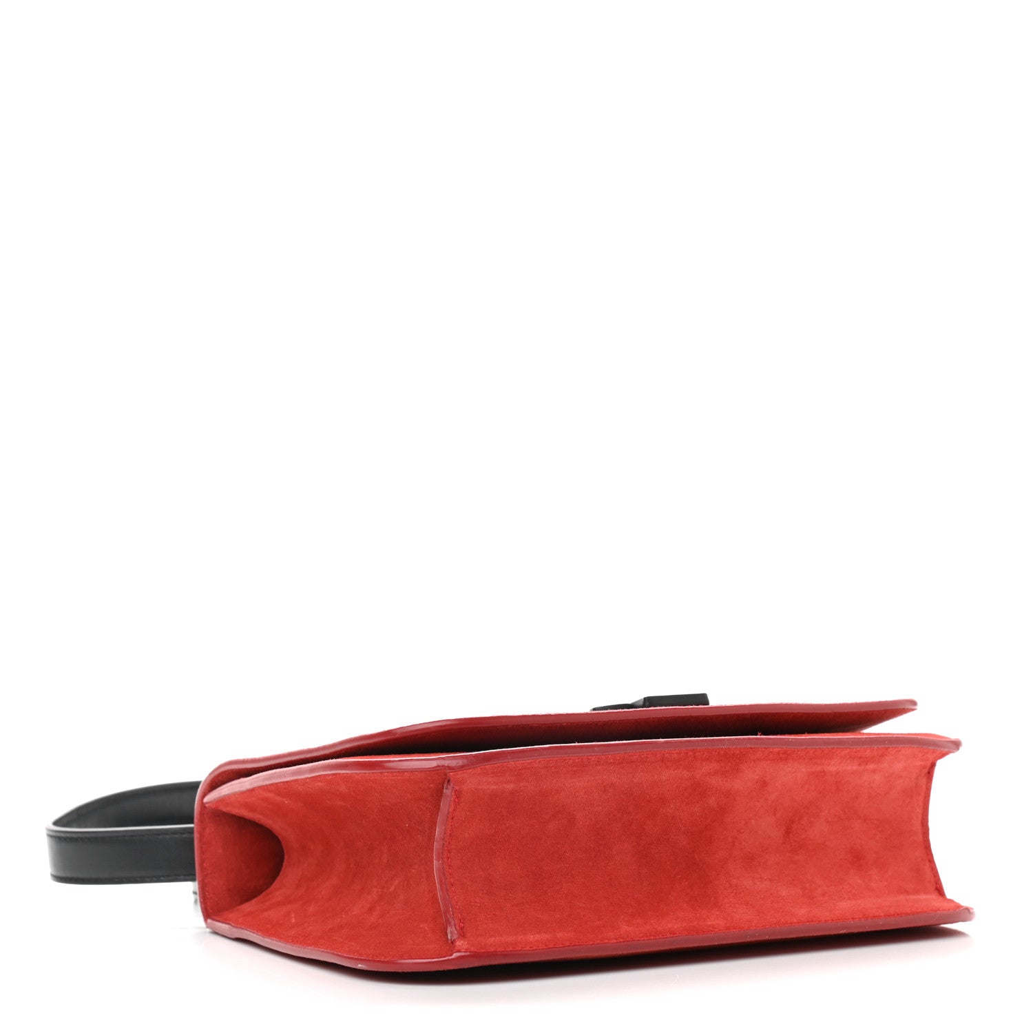 Saint Laurent Suede Star Patchwork Monogram Small Spontini Saddle Bag Red 4 of 14