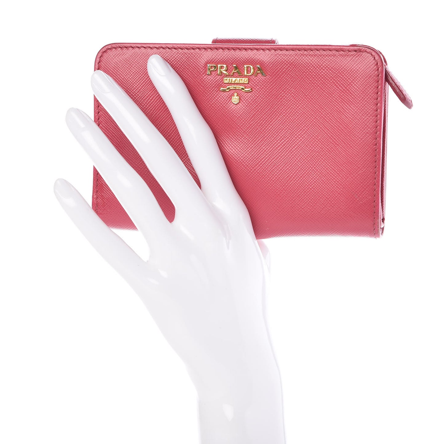 Saffiano Compact Wallet Peonia
