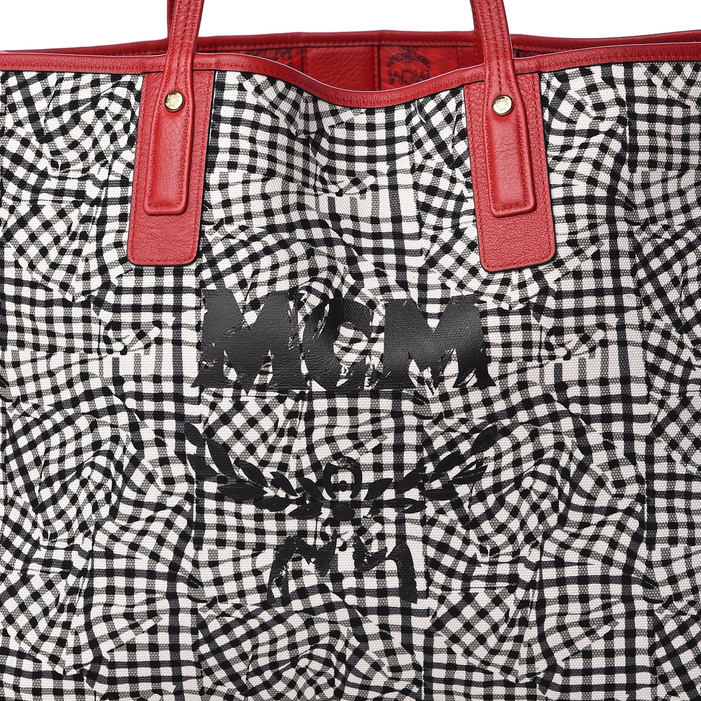 Visetos Large Liz Reversible Shopper Tote Ruby Red