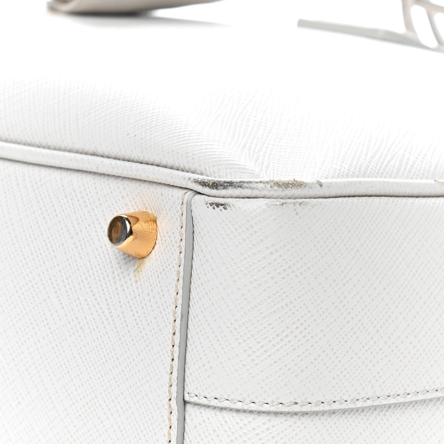 Prada Saffiano Lux Tote Bowler Talco 17 of 19