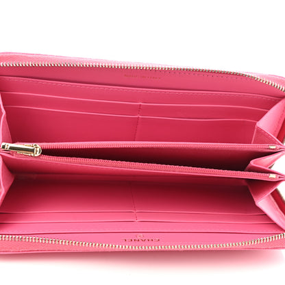 Chanel Caviar Quilted Large Gusset Zip Around Wallet Pink 5 of 9
