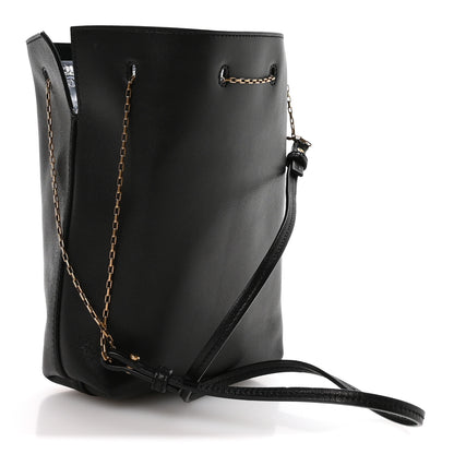 Saint Laurent Lambskin Pochon Shoulder Bag Black 3 of 10