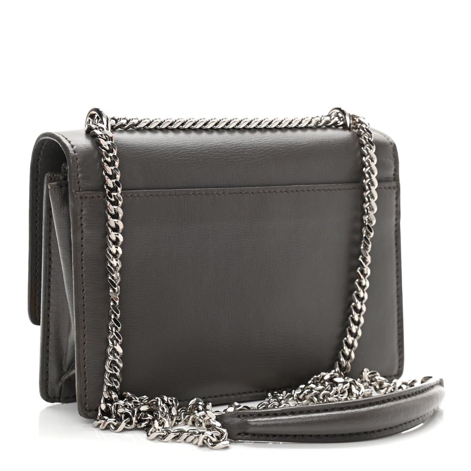 Saint Laurent Calfskin Monogram Sunset Chain Wallet Earth 3 of 17
