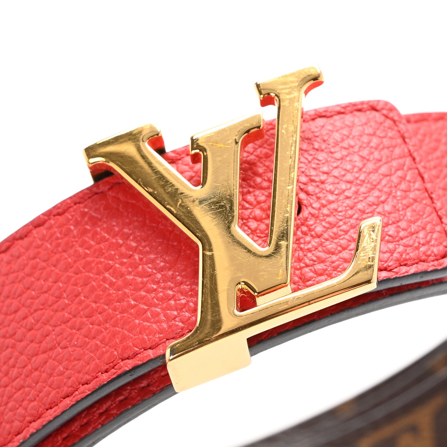 Louis Vuitton Monogram 30mm LV Initiales Reversible Belt 90 36 Coquelicot 8 of 8