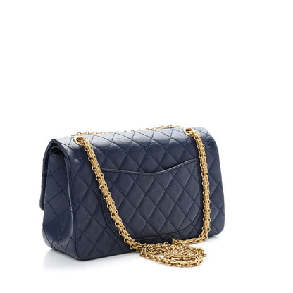Chanel Aged Calfskin Quilted 2.55 Reissue 225 Flap Navy 2 of 8