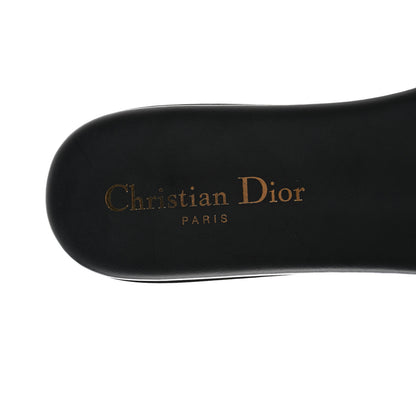 Christian Dior Canvas Embroidered Dway Mules Slide Sandals 39 Deep Blue 7 of 8