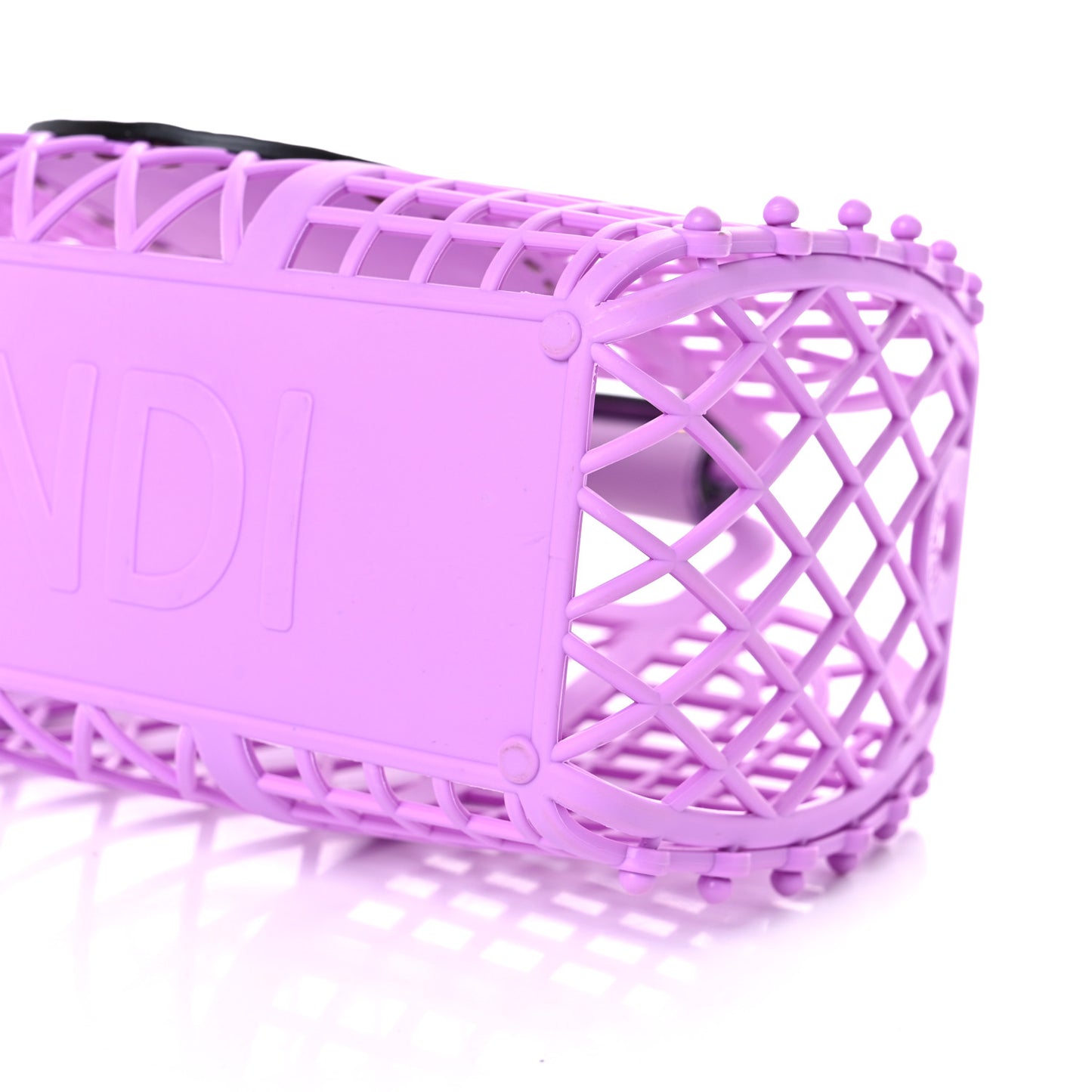 Recycled Plastic Vitello Liberty Matte Small Fendi Basket Violetta