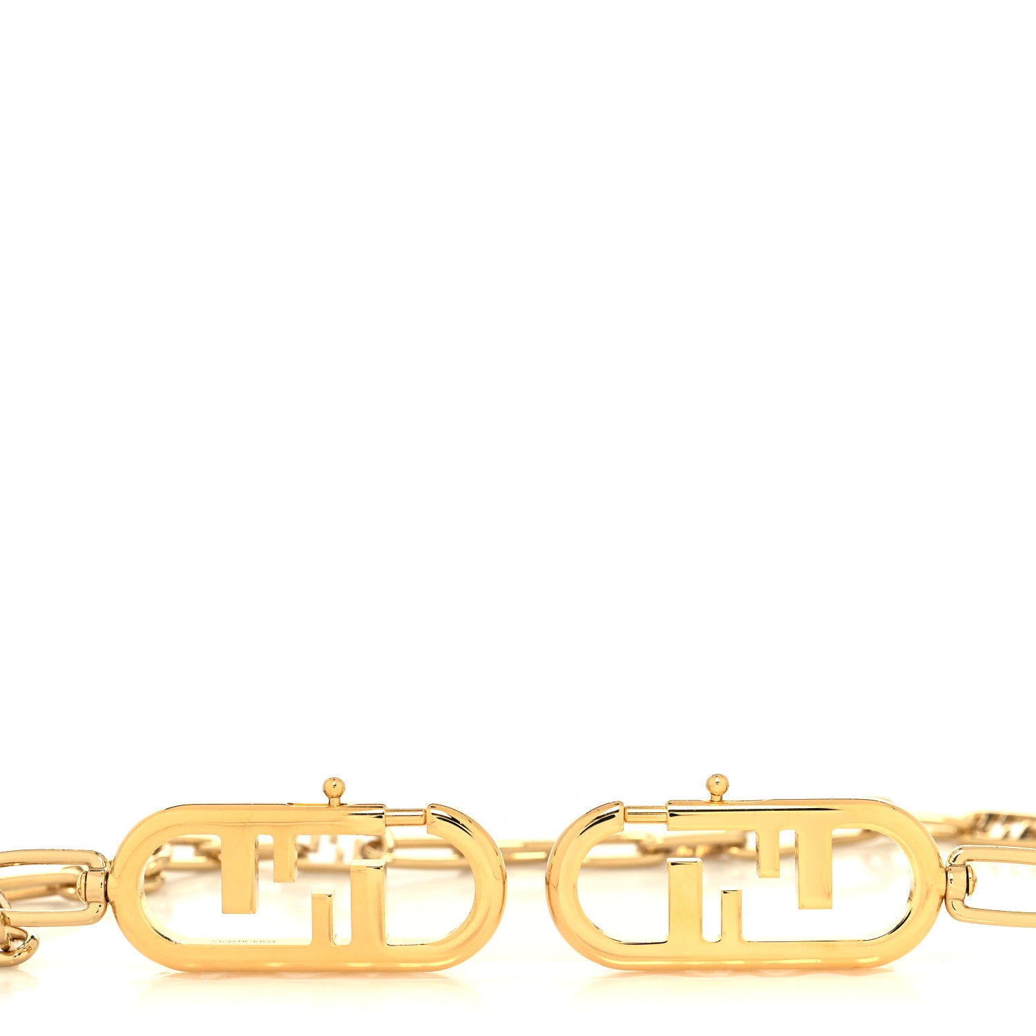 Fendi Metal O'Lock Strap You Gold 2 of 4