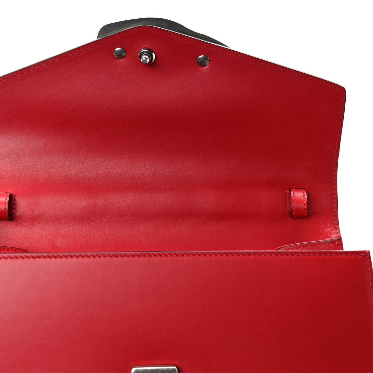 Calfskin Snakeskin Small Lilith Top Handle Bag Red