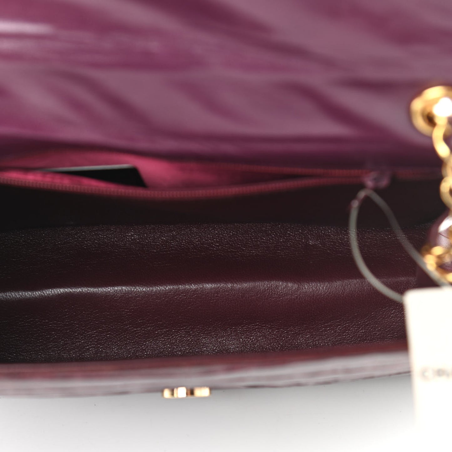 Alligator Envelope Flap Burgundy