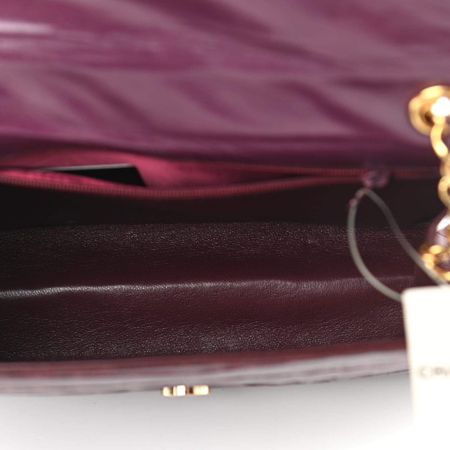 Chanel Alligator Envelope Flap Burgundy 5 of 12