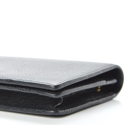 Gucci Calfskin Mini GG Marmont Chain Wallet Black 7 of 12