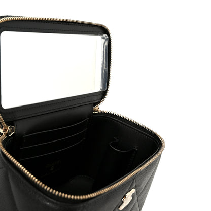 Chanel Caviar Quilted Top Handle Long Vanity Black 8 of 12