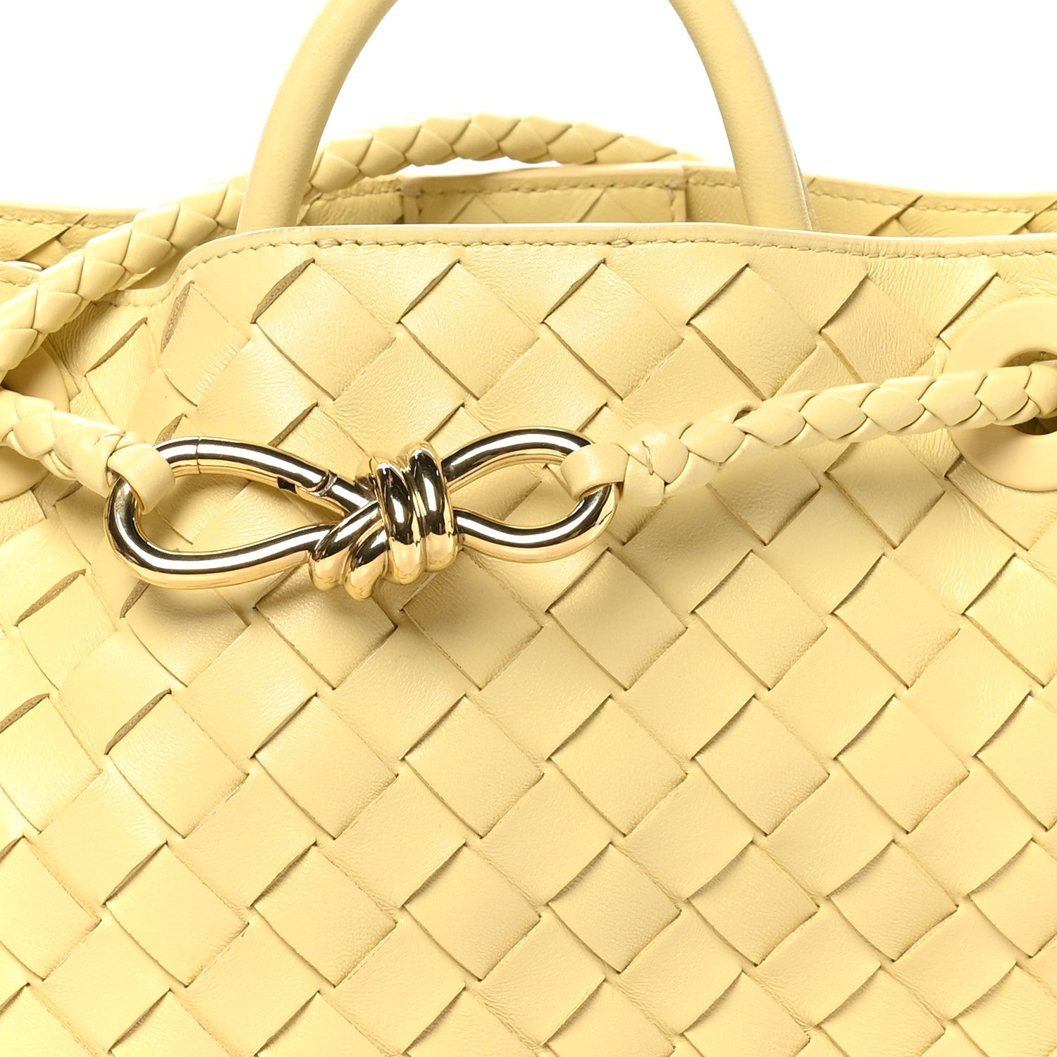 Bottega Veneta Nappa Intrecciato Small Andiamo Shoulder Bag Chamomile 6 of 8