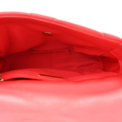Chanel Lambskin Quilted Medium Chanel 19 Flap Red 5 of 10