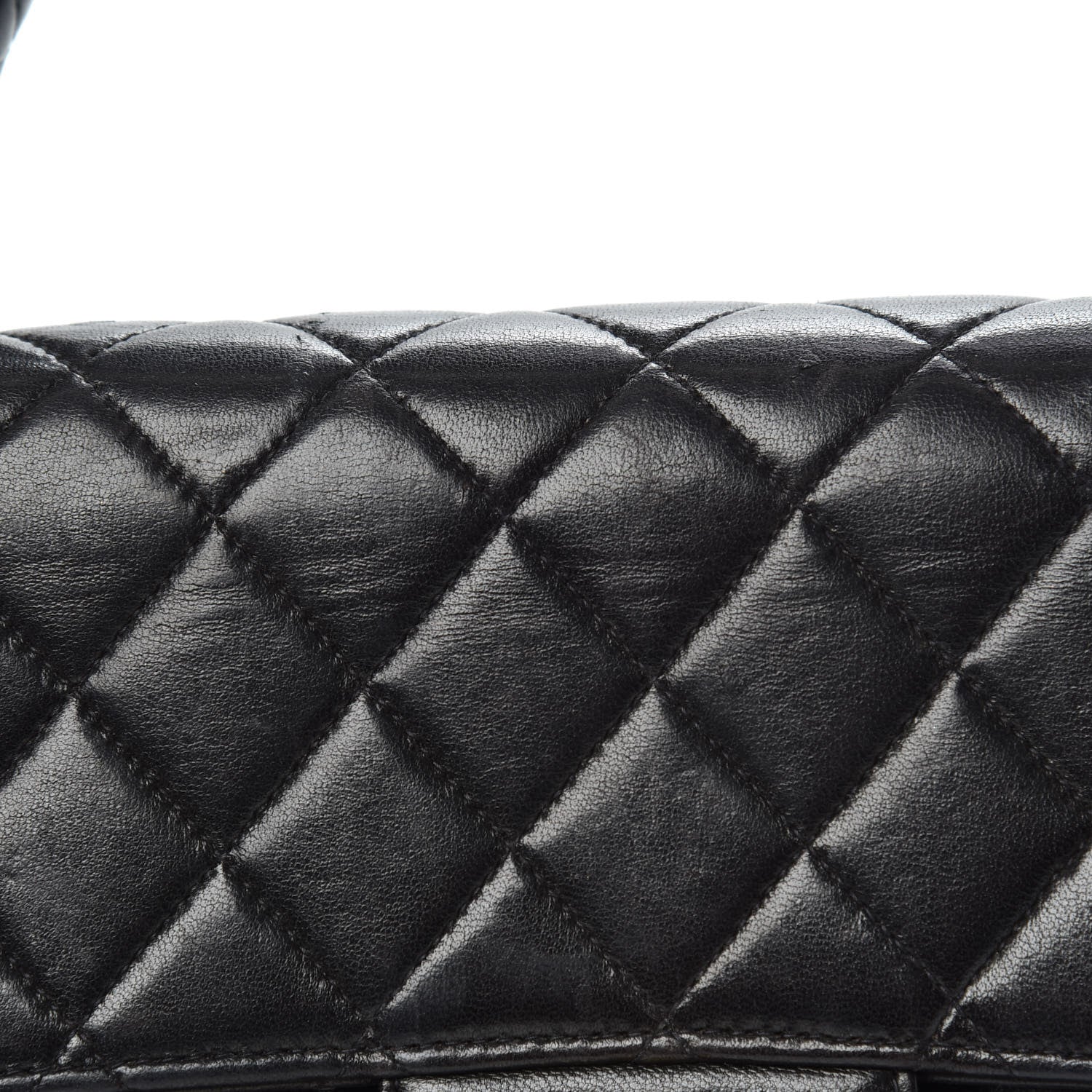 Chanel Lambskin Quilted Medium Rectangular Kelly Flap Bag Black 12 of 15