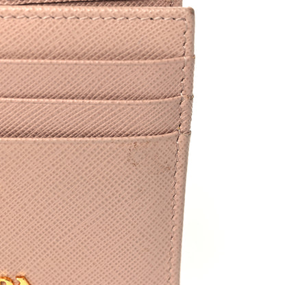 Prada Saffiano Metal Card Holder Compact Wallet Cipria 7 of 7