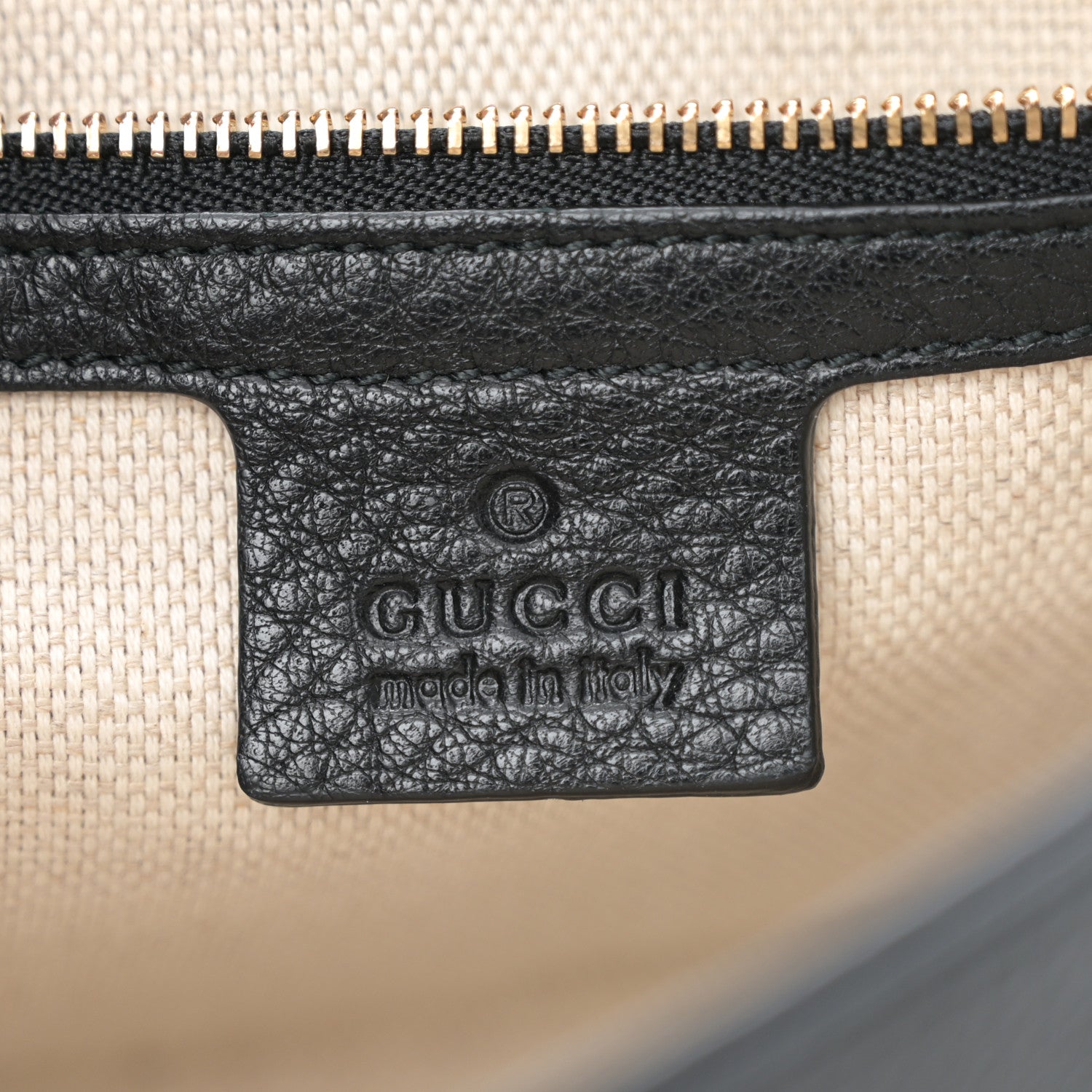 Gucci Pebbled Calfskin Medium Soho Flap Crossbody Black 6 of 10