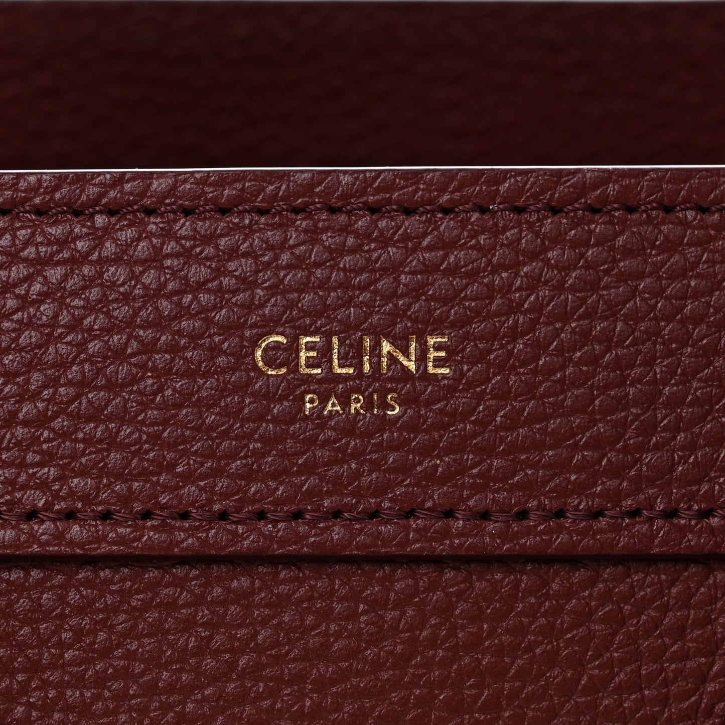 Drummed Calfskin Nano Luggage Grenat