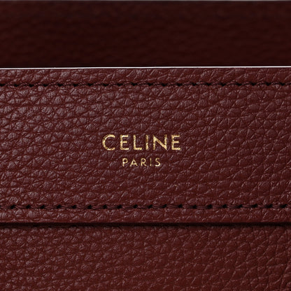 Celine Drummed Calfskin Nano Luggage Grenat 6 of 11