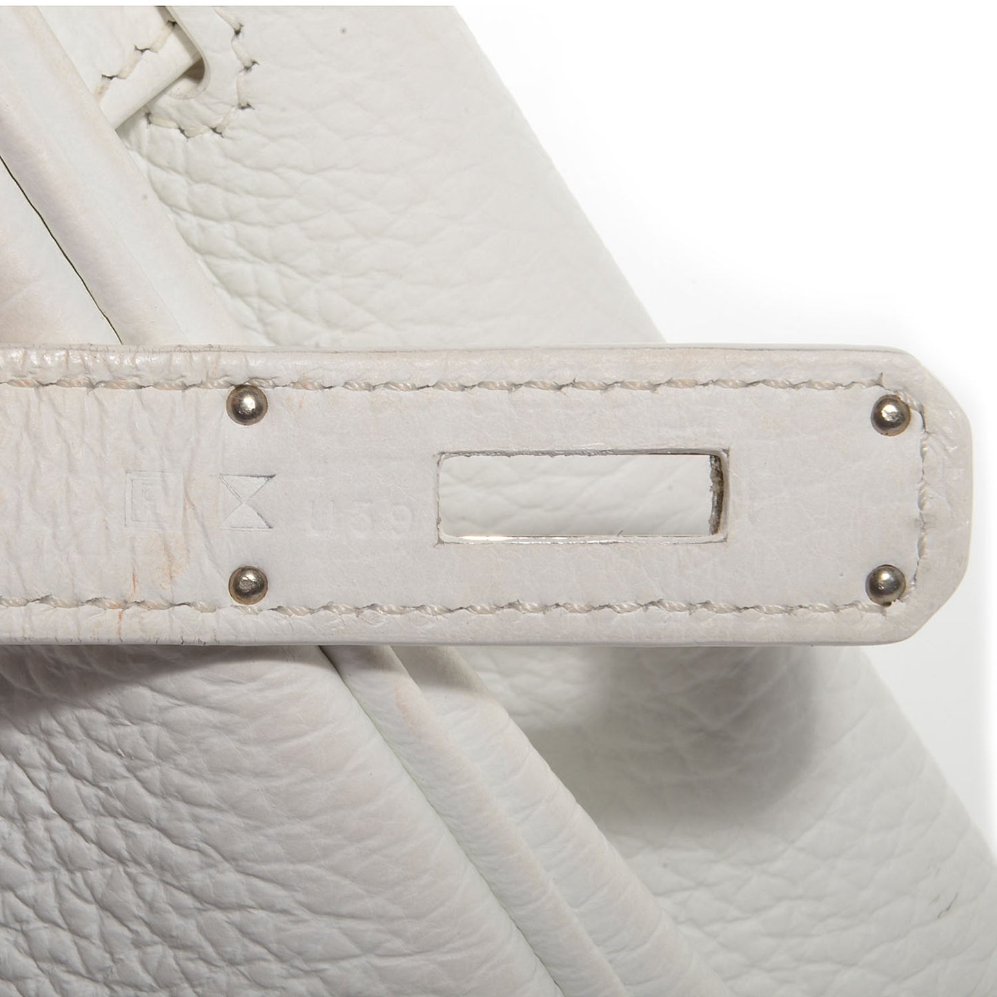 Taurillon Clemence Birkin 35 White