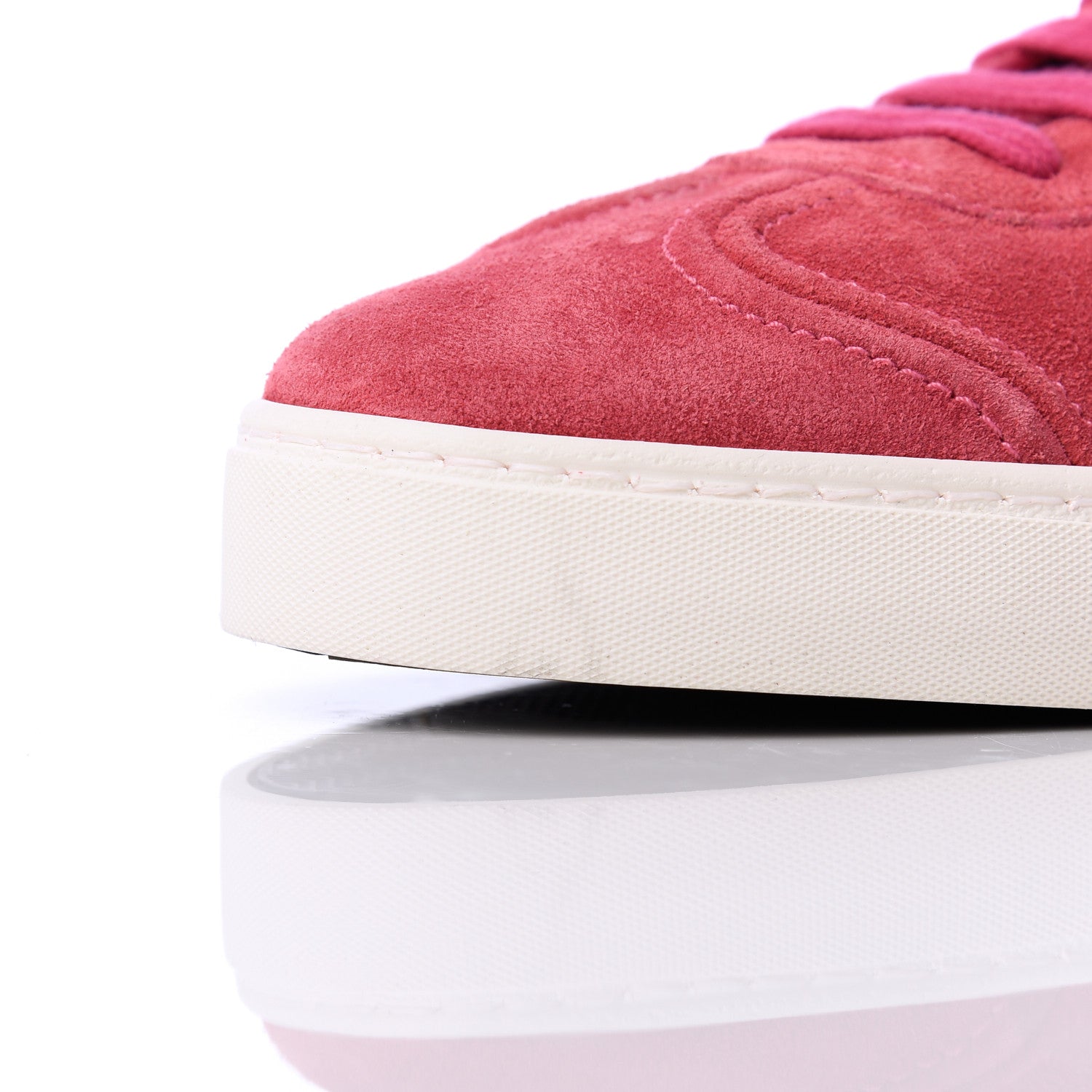 Valentino Garavani Suede Womens Flycrew Sneakers 40 Shadow Pink Optic White 12 of 15