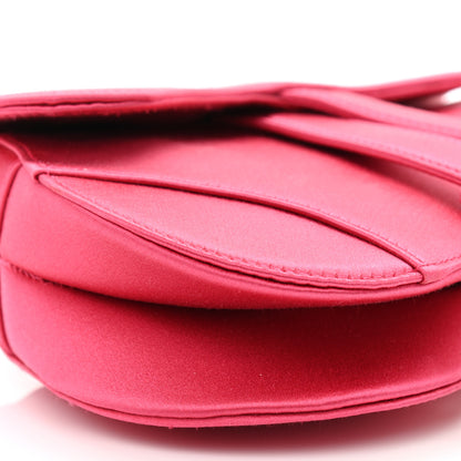 Christian Dior Satin Crystal Mini Saddle Bag Light Shock 8 of 9