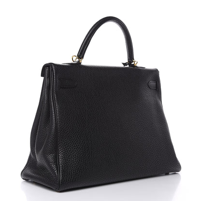 Hermes Togo Kelly Retourne 35 Black 4 of 35