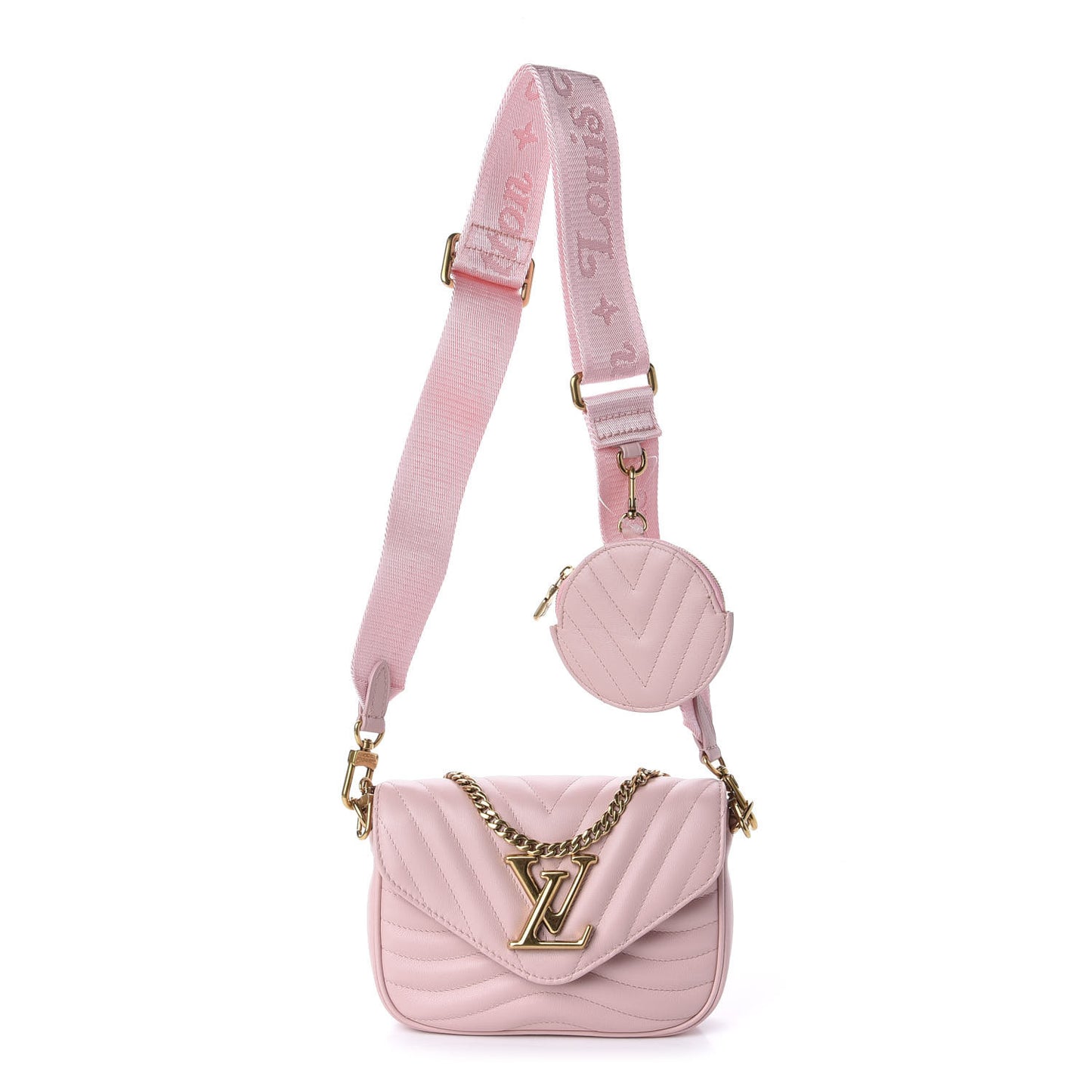 Calfskin New Wave Multi Pochette Rose Ballerine