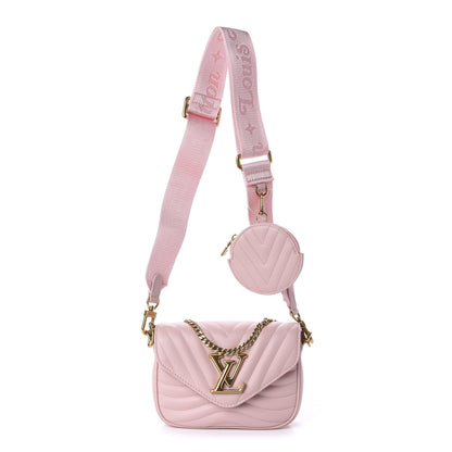 Louis Vuitton Calfskin New Wave Multi Pochette Rose Ballerine 1 of 10