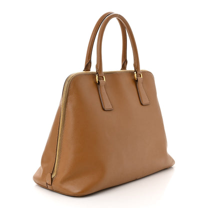 Prada Saffiano Lux Medium Promenade Tote Caramel 3 of 17