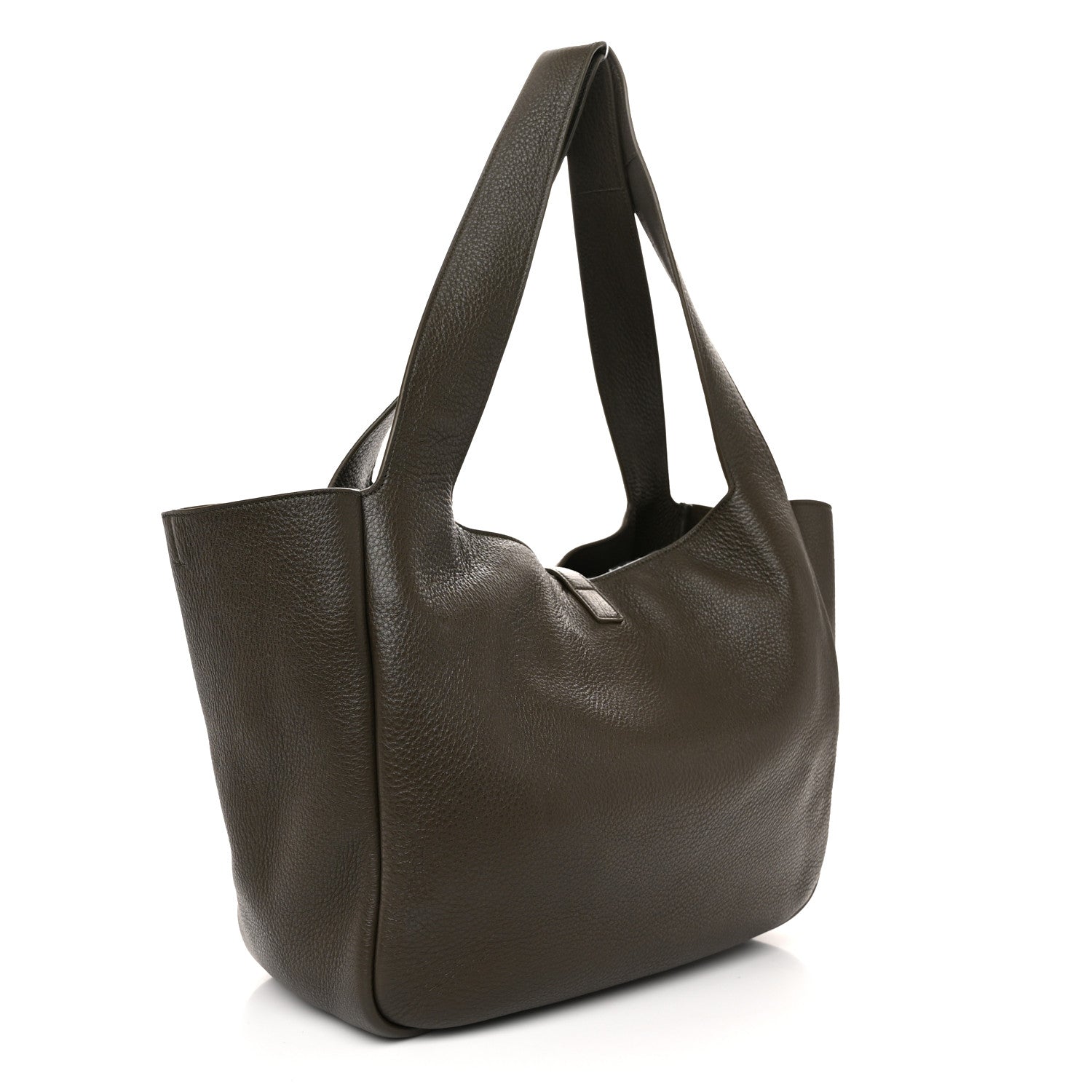 Saint Laurent Grained Deerskin Bea Tote Musk 3 of 10