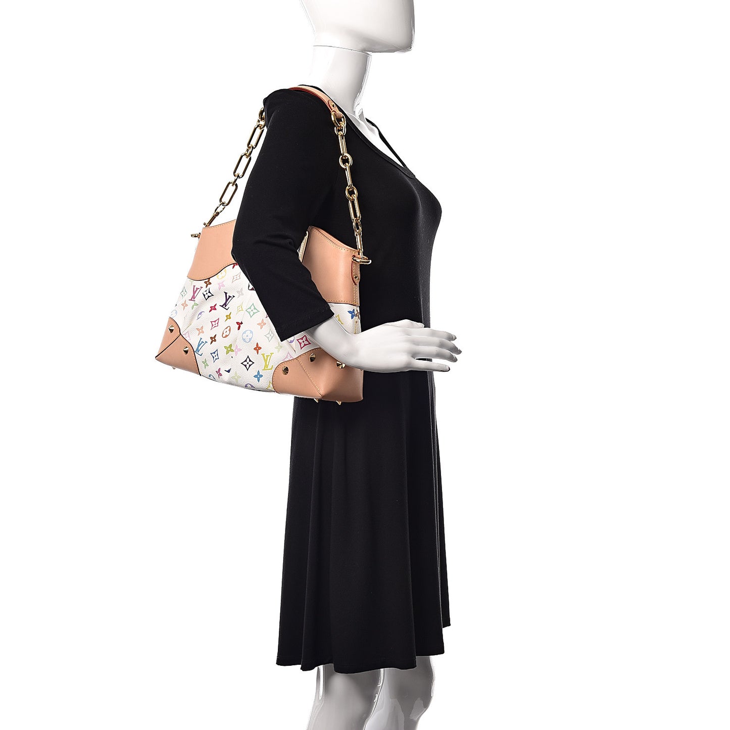 Monogram Multicolor Judy MM White