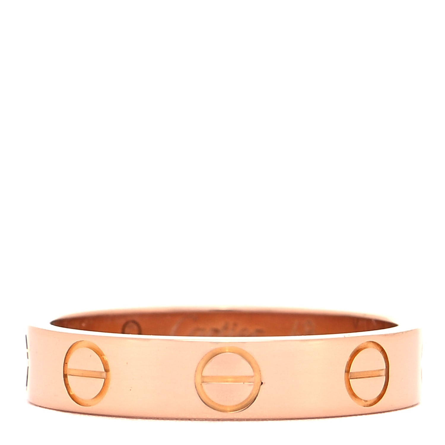 Cartier 18K Pink Gold 3.5mm LOVE Wedding Band Ring 48 4.5 1 of 5