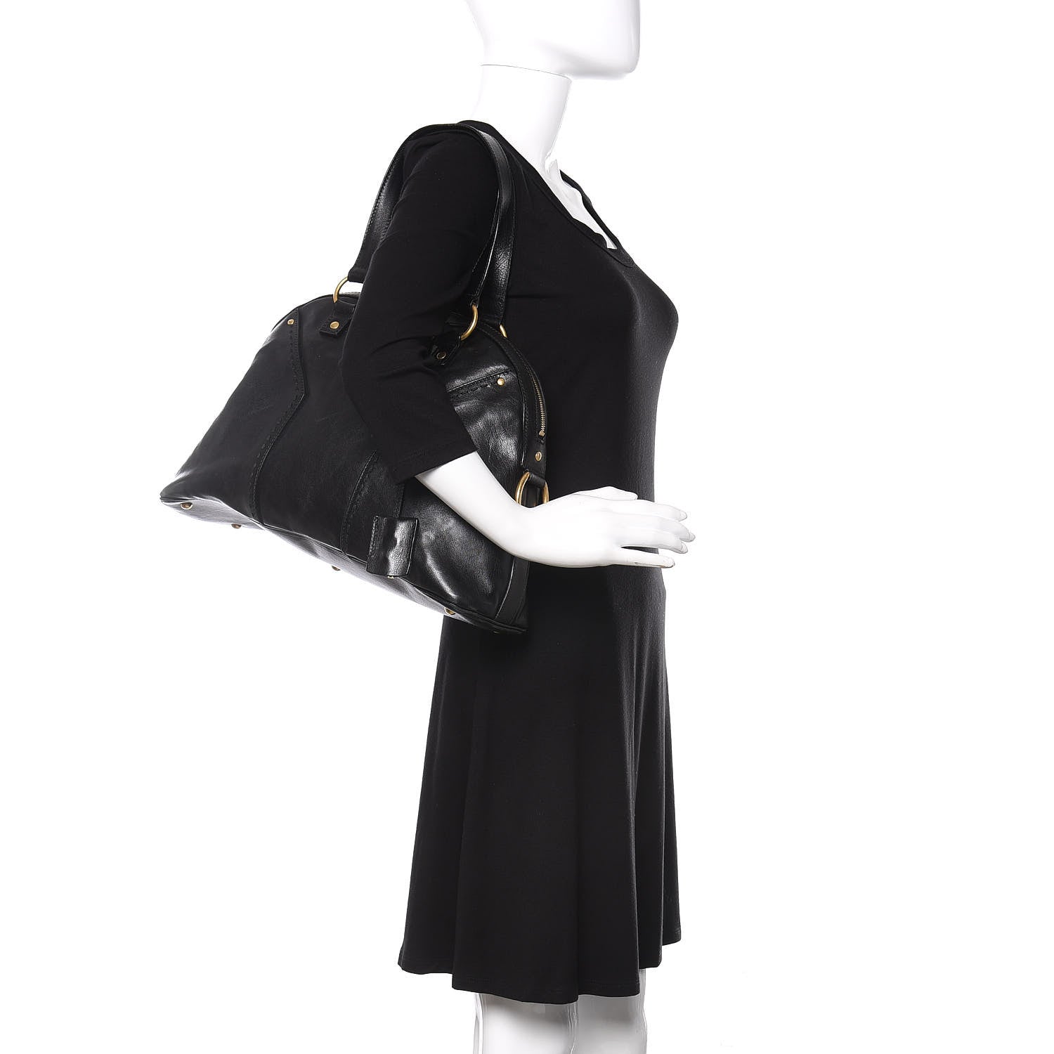 Saint Laurent Calfskin Large Muse Black 2 of 15