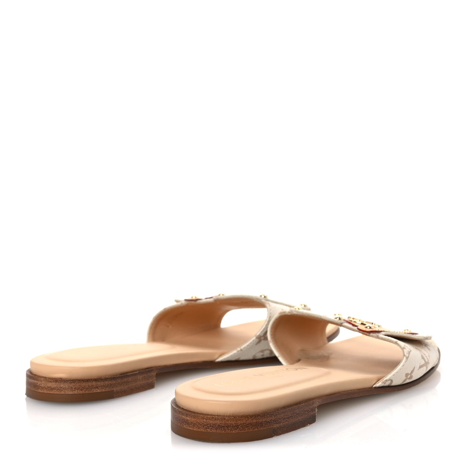 Louis Vuitton Monogram LV Frame Flat Mule 35.5 Dune Beige 5 of 11