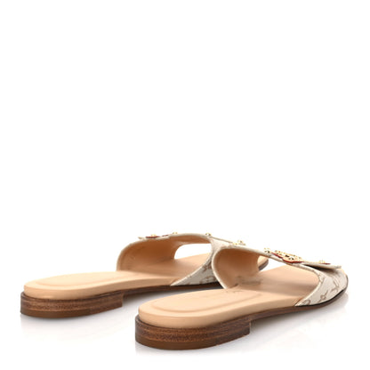 Louis Vuitton Monogram LV Frame Flat Mule 35.5 Dune Beige 5 of 11
