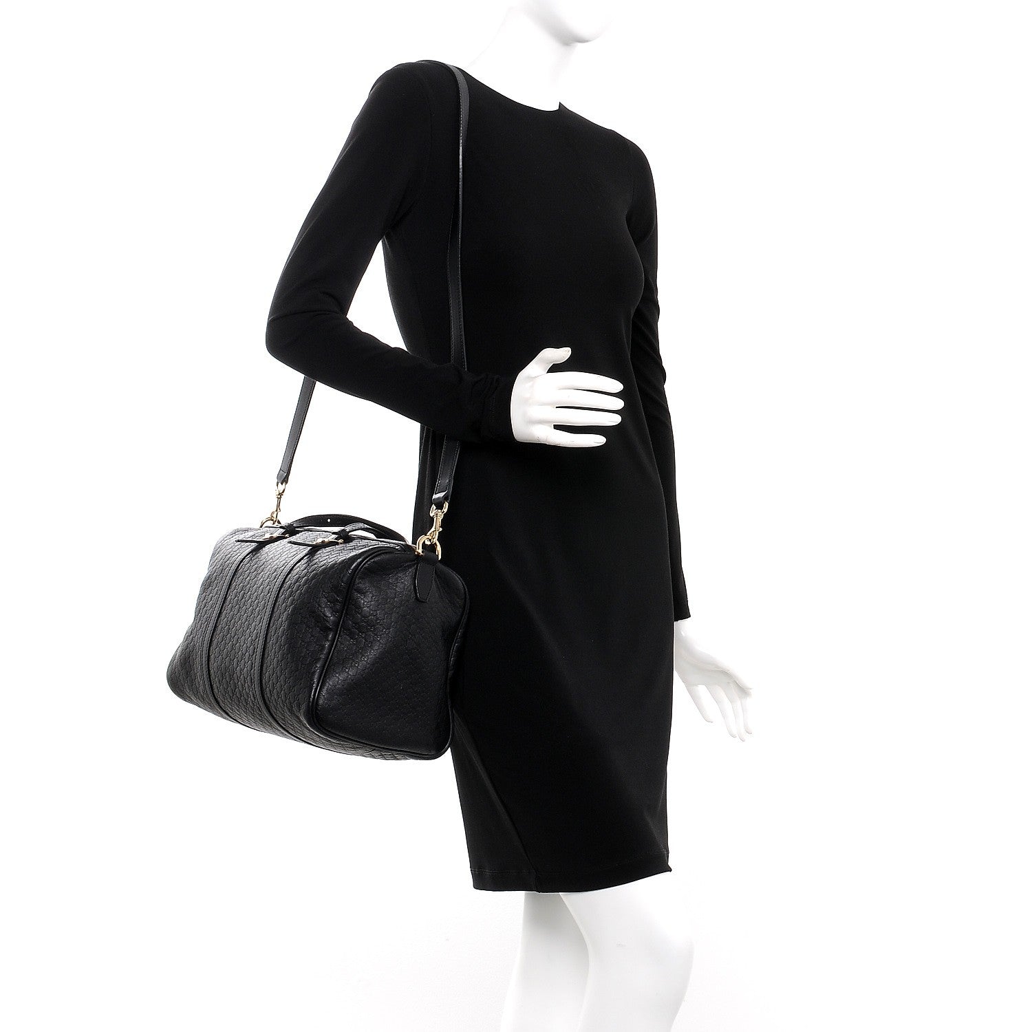 Gucci Soft Microguccissima Medium Nice Boston Black 2 of 8