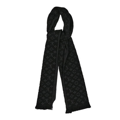 Louis Vuitton Wool Monogram Classic Scarf Black 1 of 3