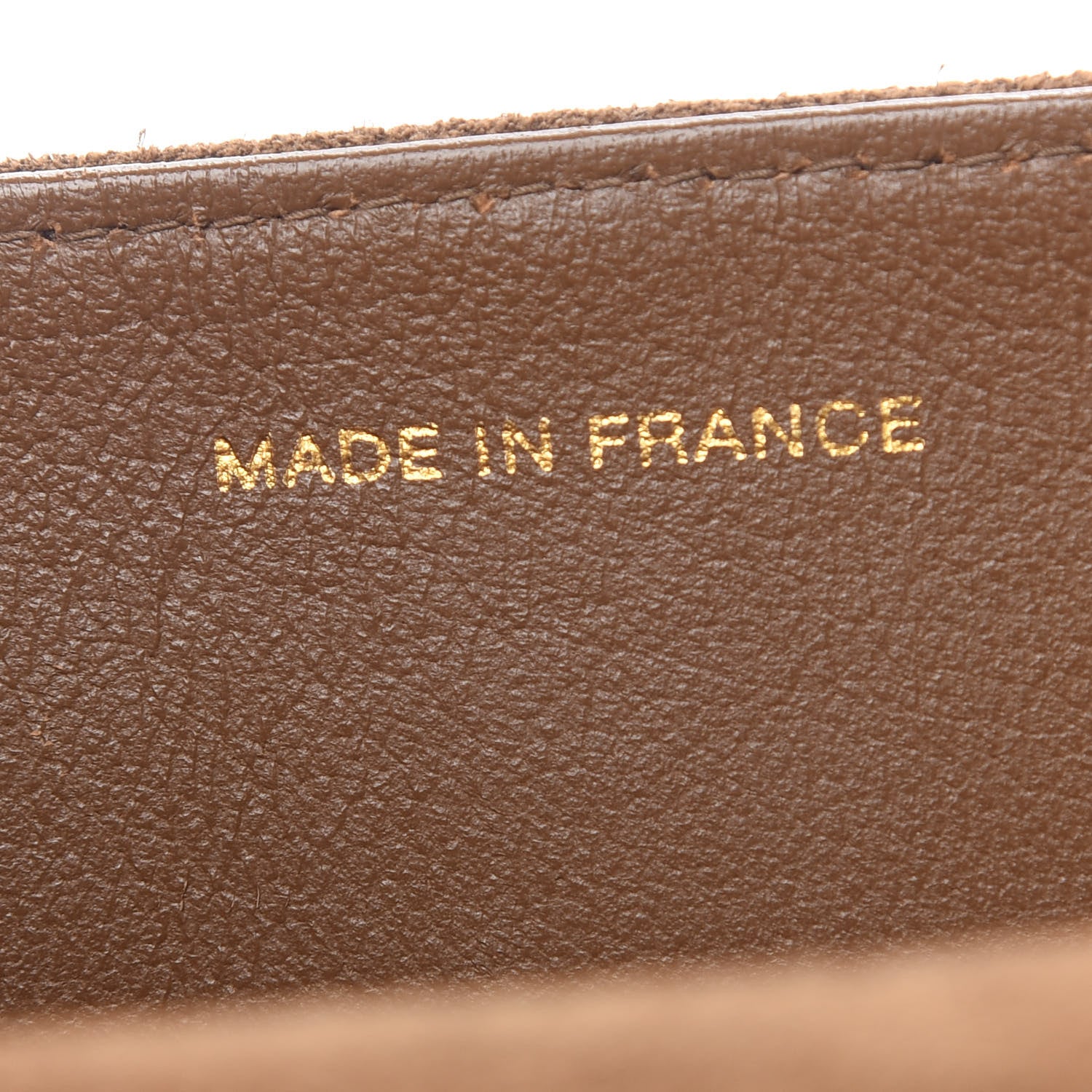 Chanel Suede Stitched Shoulder Bag Brown 8 of 12