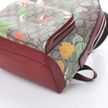 Gucci GG Supreme Monogram Tian Web Small Day Backpack Beige Multicolor Red 6 of 8