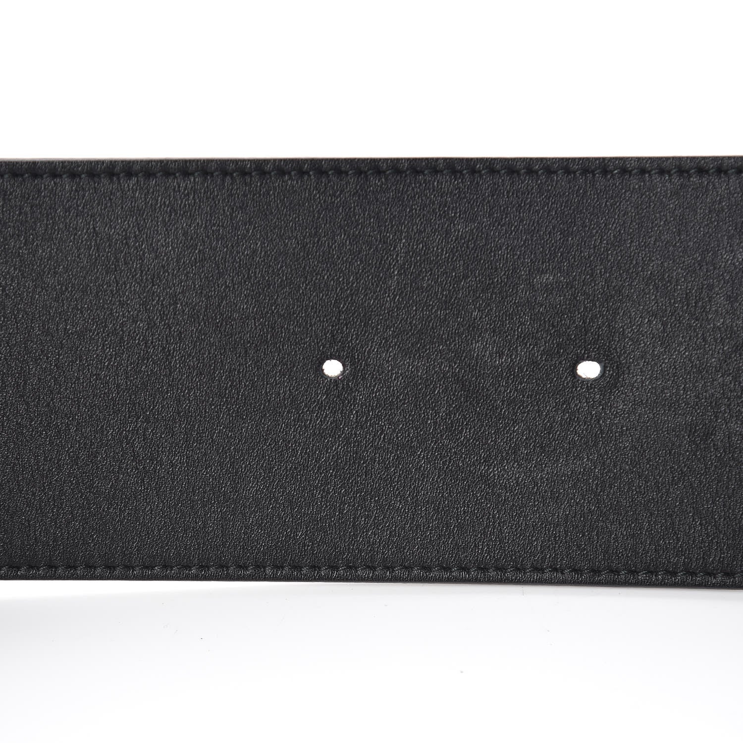 Gucci Moon Calfskin Pearl Double G 70mm Belt 85 34 Black Cream 5 of 8