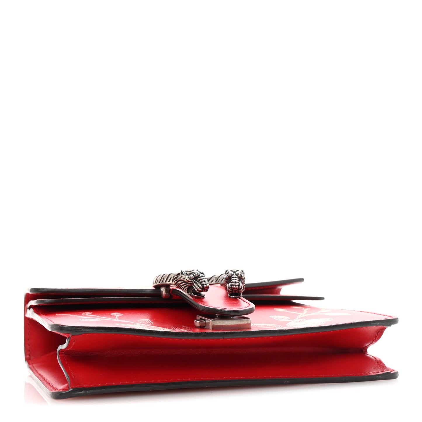 Calfskin Chinese New Year Mini Dionysus Shoulder Bag Hibiscus Red