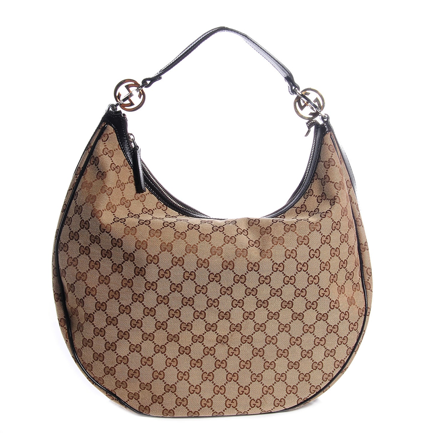 Monogram GG Twins Large Hobo Dark Brown