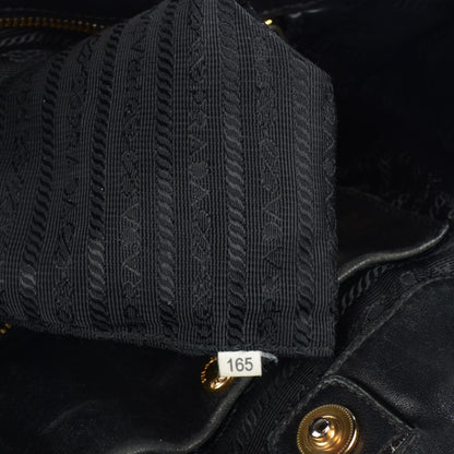 Prada Tessuto Nylon Nappa Gaufre Shoulder Bag Nero Black 8 of 10