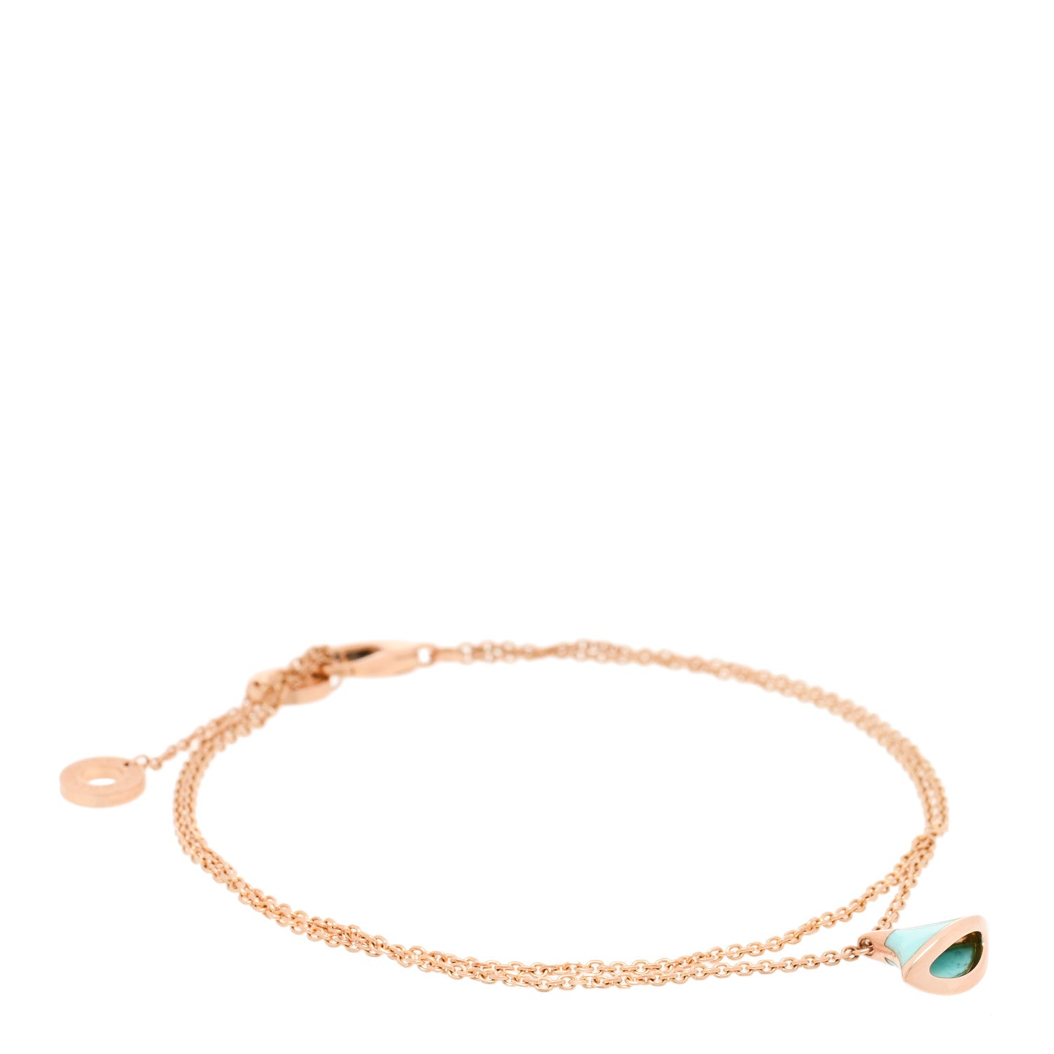 Bulgari 18K Yellow Gold Turquoise Divas' Dream Bracelet 1 of 4