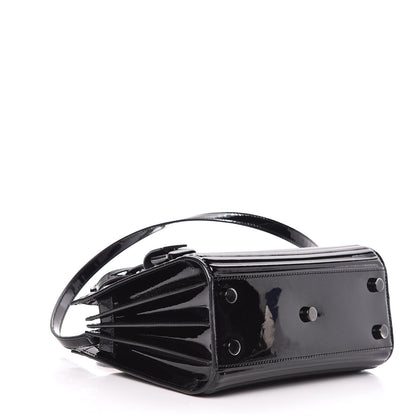 Saint Laurent Ribbed Patent Calfskin Nano Sac De Jour Black 4 of 10