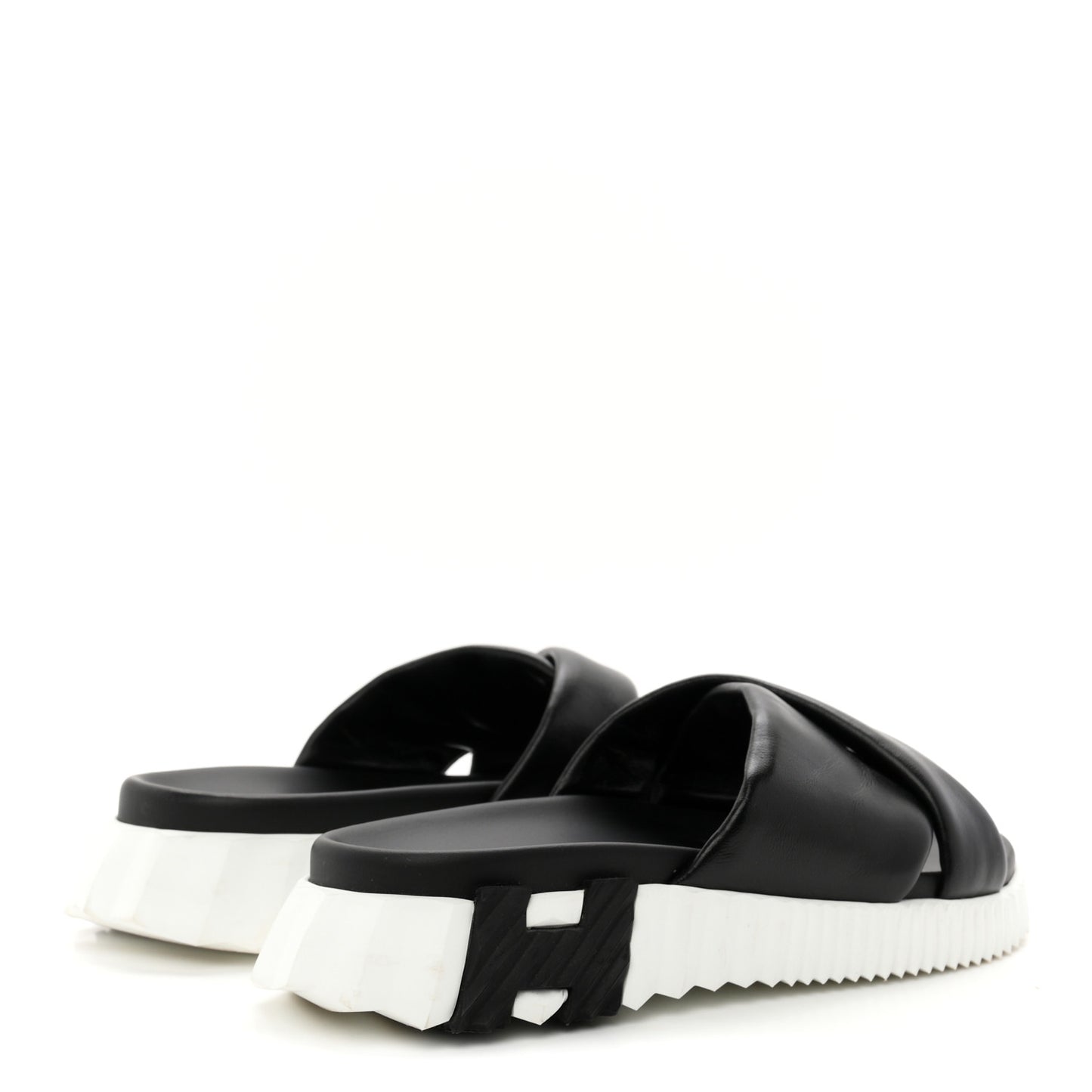 Nappa Womens Infra Sandals 35.5 Black