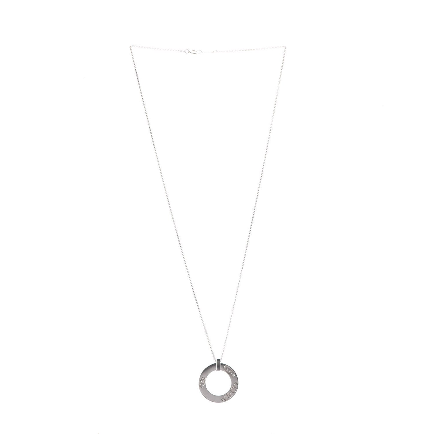Sterling Silver 1837 Open Circle Pendant Necklace