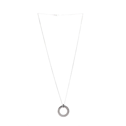 Tiffany Sterling Silver 1837 Open Circle Pendant Necklace 3 of 6